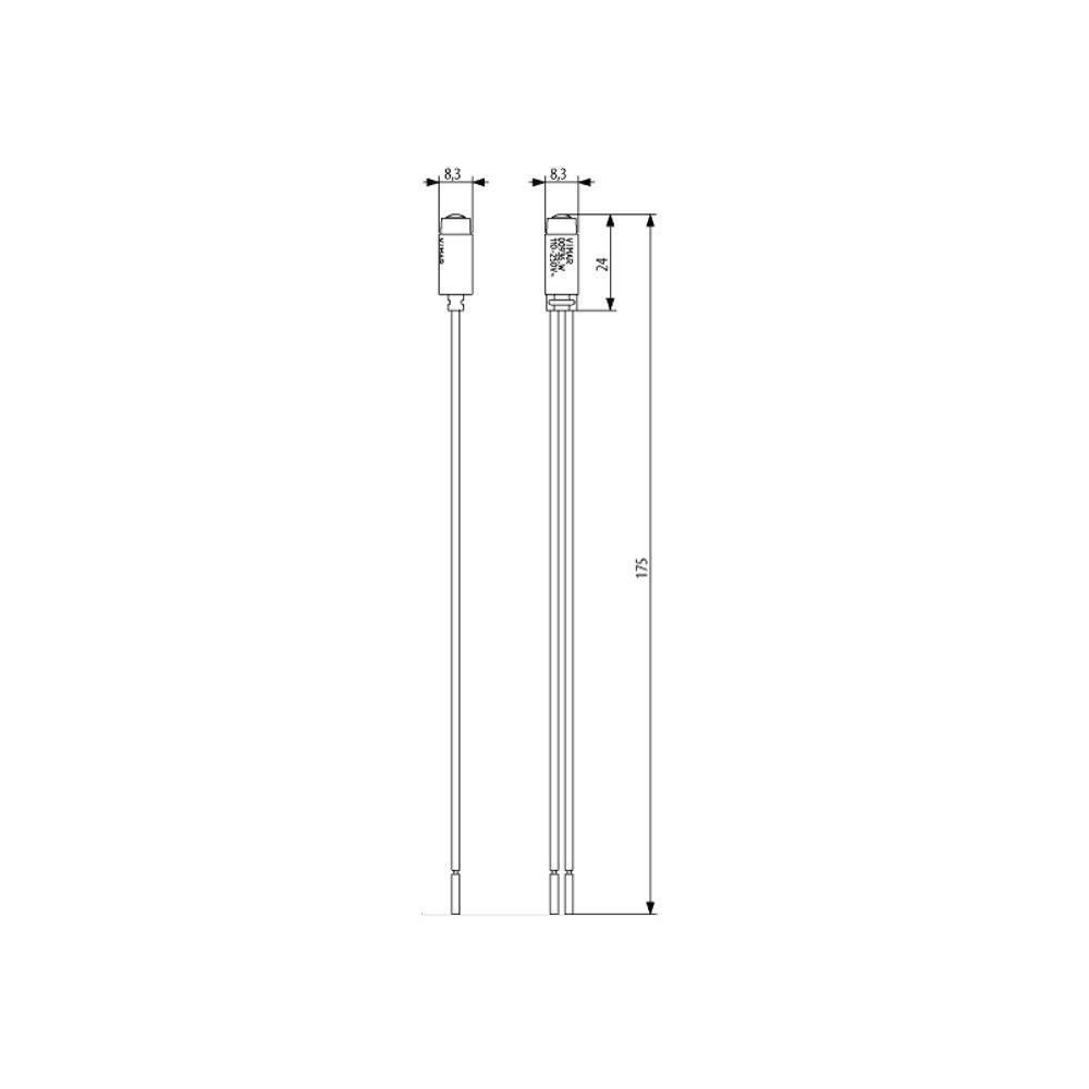 00936.250.G LED подсветка за ключове Neve Up и Linea, 110-250V, Green, Vimar_small