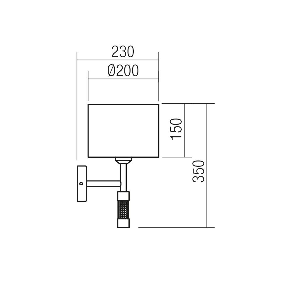 01-1176 ASTRID AP Интериорен аплик 1X42W E27 SILVER Smarter_small