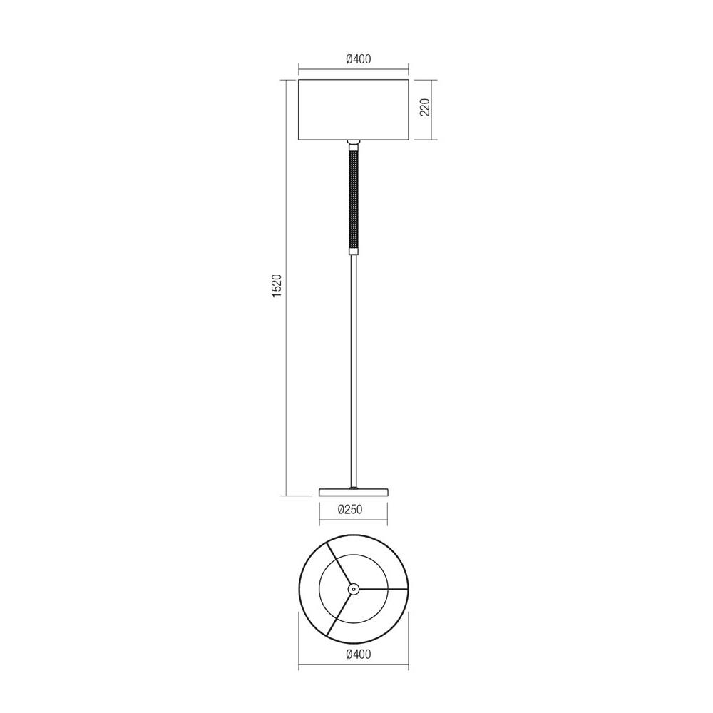 01-1179 ASTRID LAMP Лампион 1X42W E27 SILVER Smarter_small