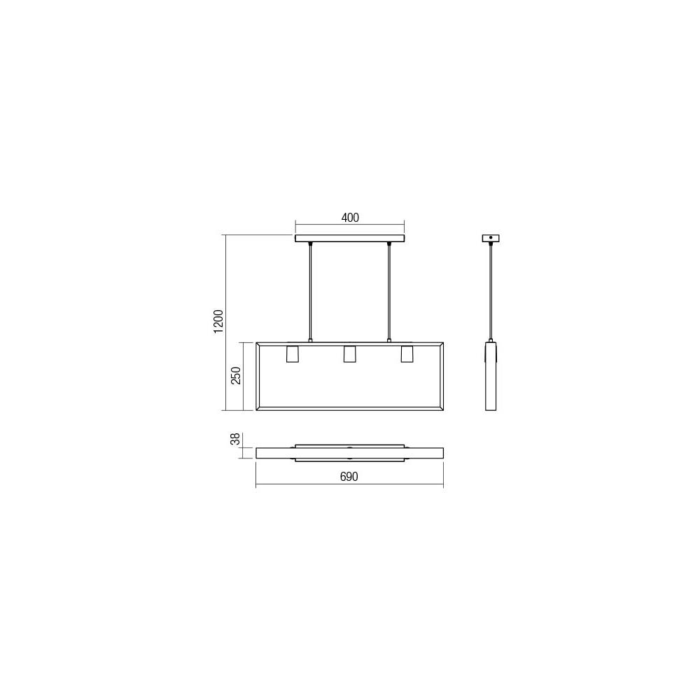 01-1665 Осветително тяло TIMBER, 3x42W, E27, 690х250мм/L1200мм, Beech Wood, Smarter_small