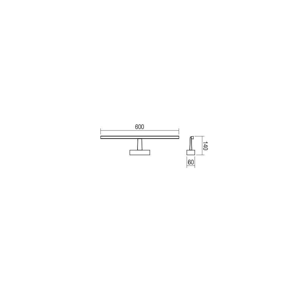 01-1671 Аплик Neptune, IP44, LED, 12W, 3000K, Mat White, Smarter_small