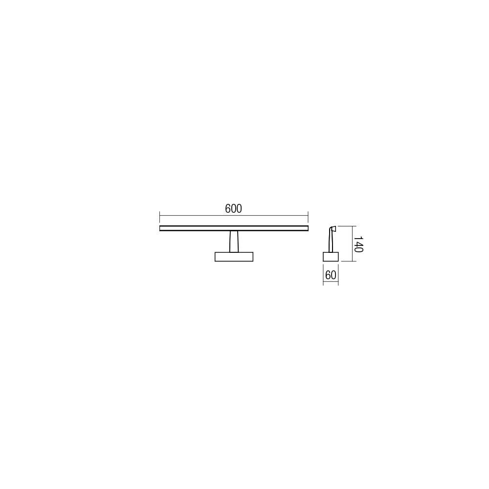 01-1673 Аплик Neptune, IP44, LED, 12W, 4000K, Mat White, Smarter_small