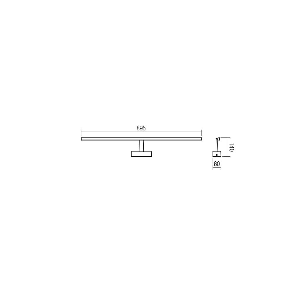 01-1675 Аплик Neptune, IP44, LED, 18W, 3000K, Mat White, Smarter_small