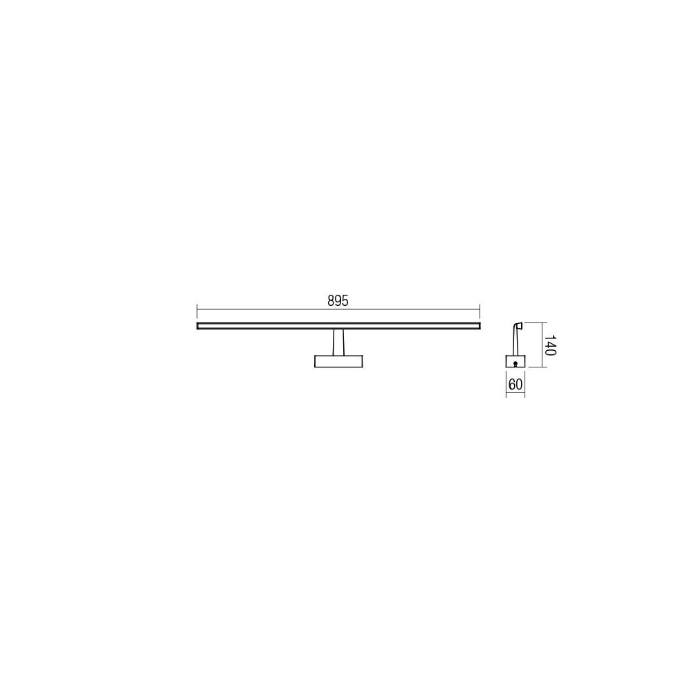 01-1676 Аплик Neptune, IP44, LED, 18W, 3000K, Chrome, Smarter_small