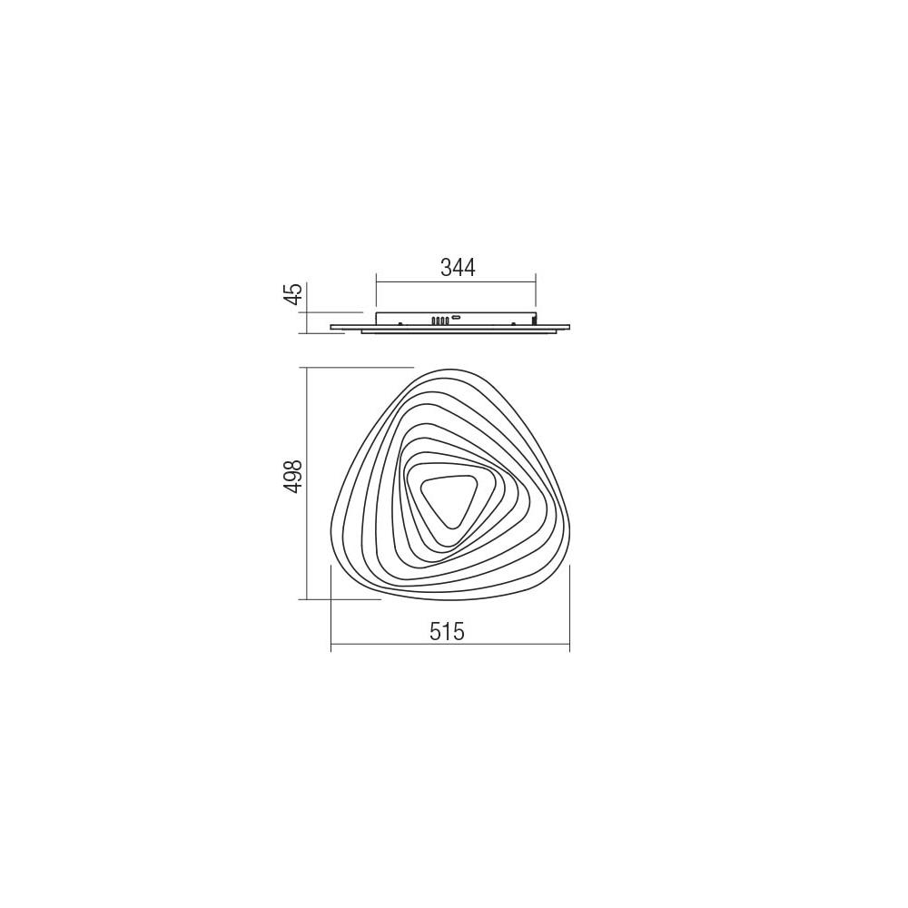 01-2336 Плафон STRATOS, LED 93W, 3000K+6000K, 515мм/498мм, Smarter_small