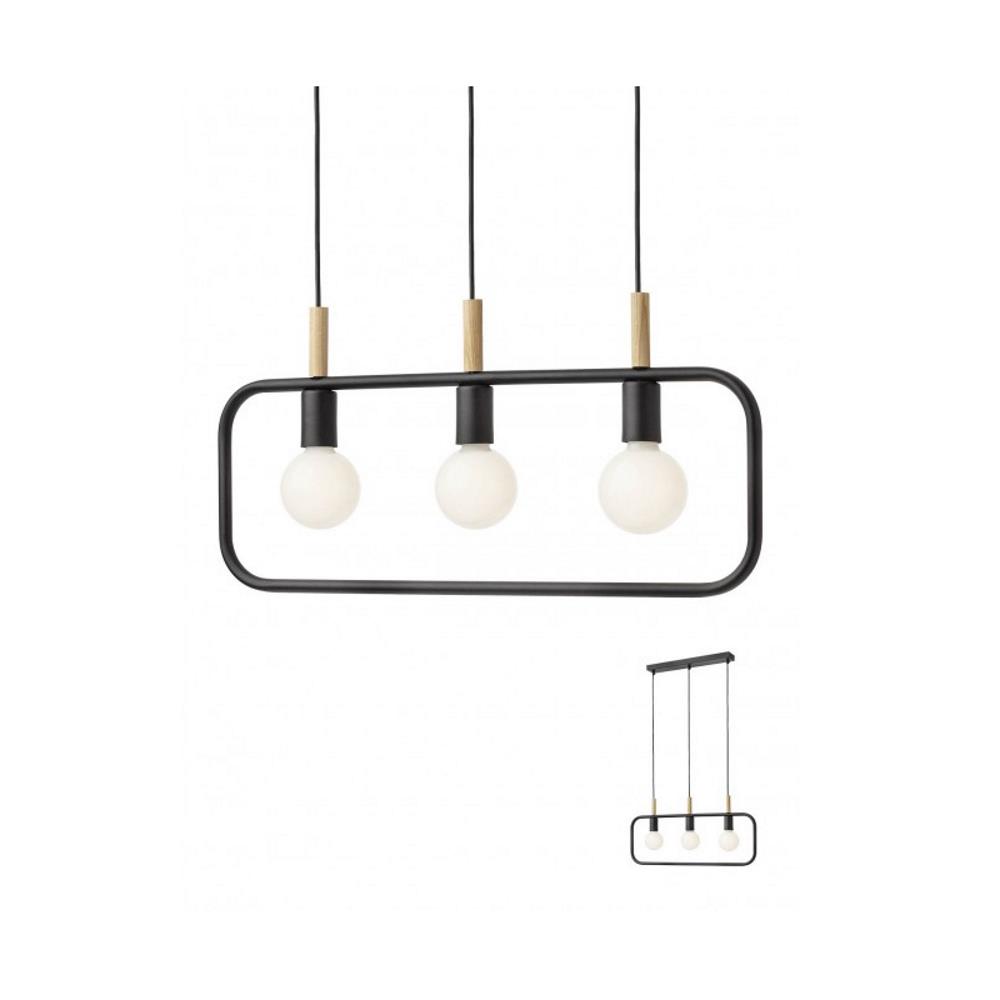 01-2408 Полилей AERIS SU 3x42W E27 BK Smarter