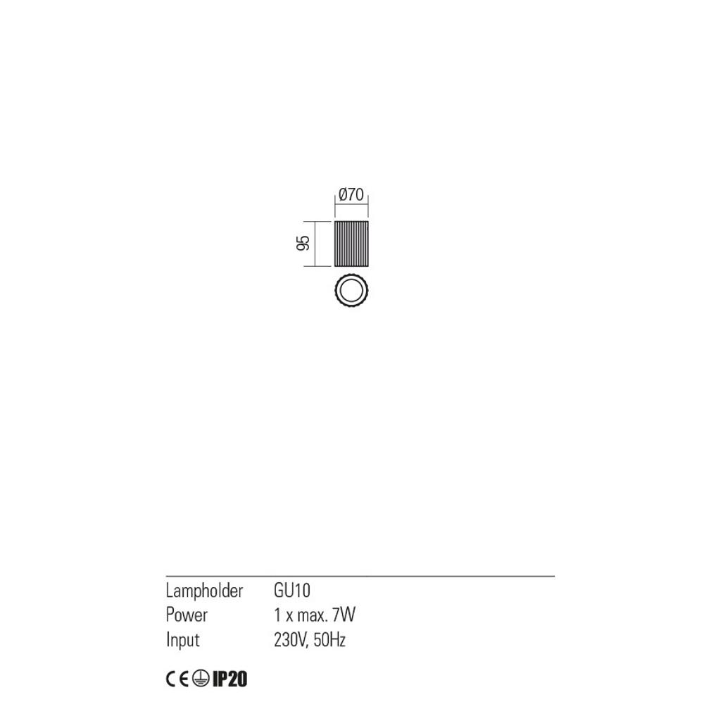 01-2555 Спот DELPHI 1X50W GU10 MBK, Redo_small