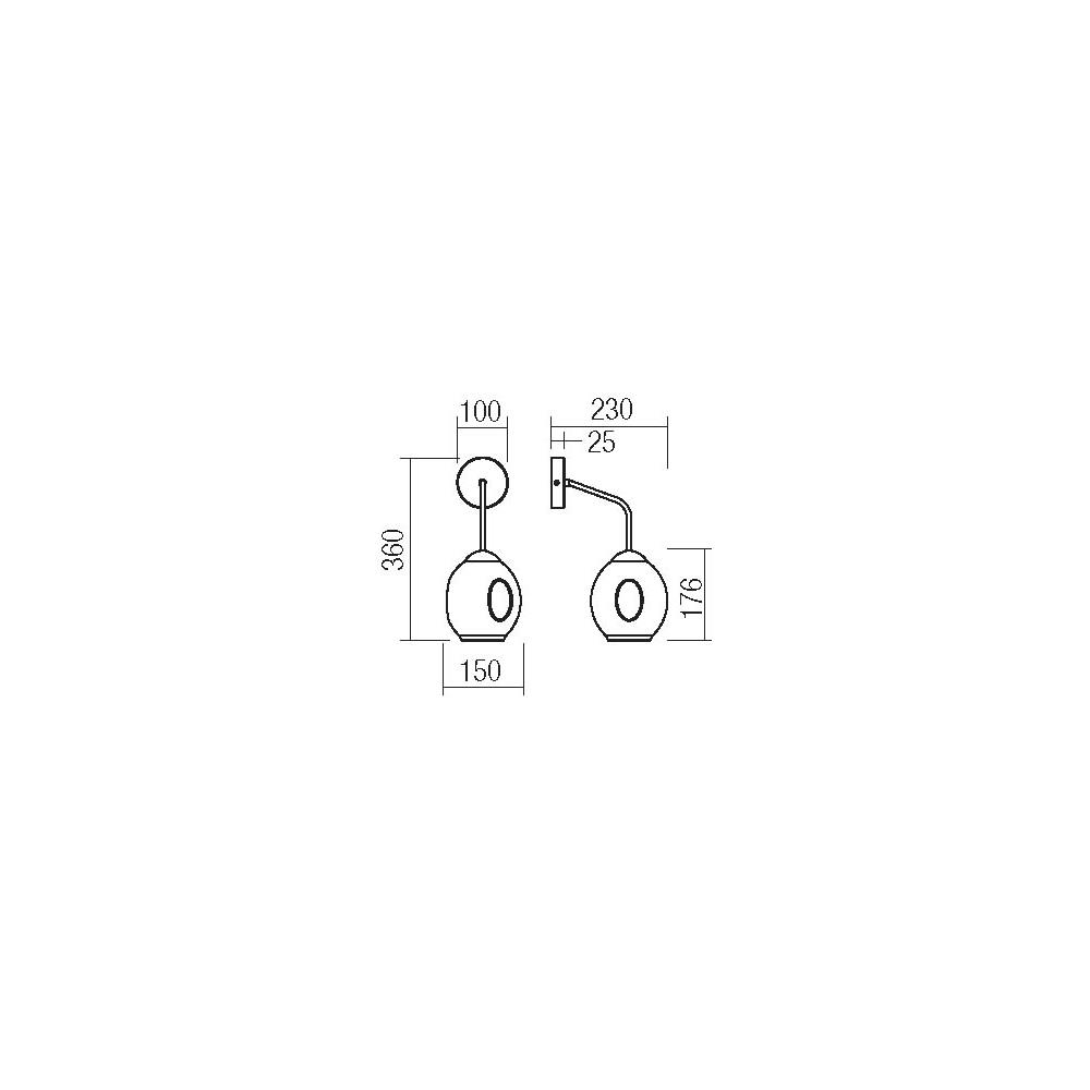 01-2618 Аплик PIERCE AP 1X42W E27 BK Smarter_small