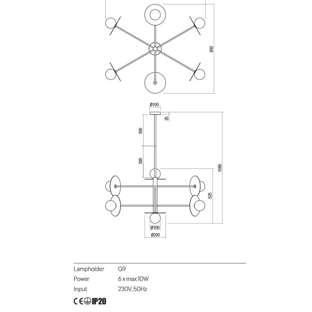 01-2734 PLATO SU G9 6X10W D100 SBK Полилей, Redo_small
