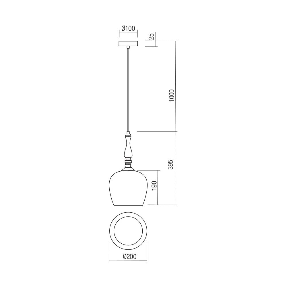 01-2740 Пендел TOLL SU 1X42W E27 AMBER Smarter_small