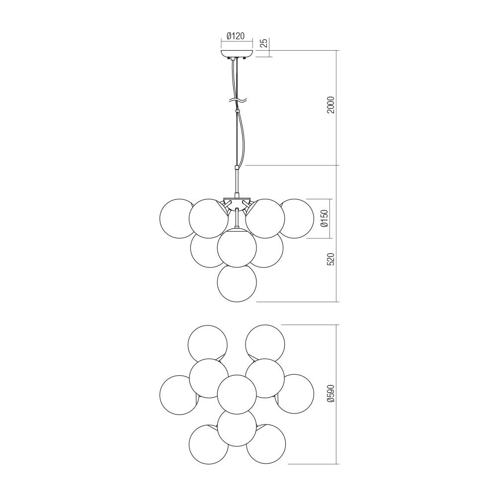 01-2940 Полилей AGAPE SU 10X28W E14 MGD Smarter_small