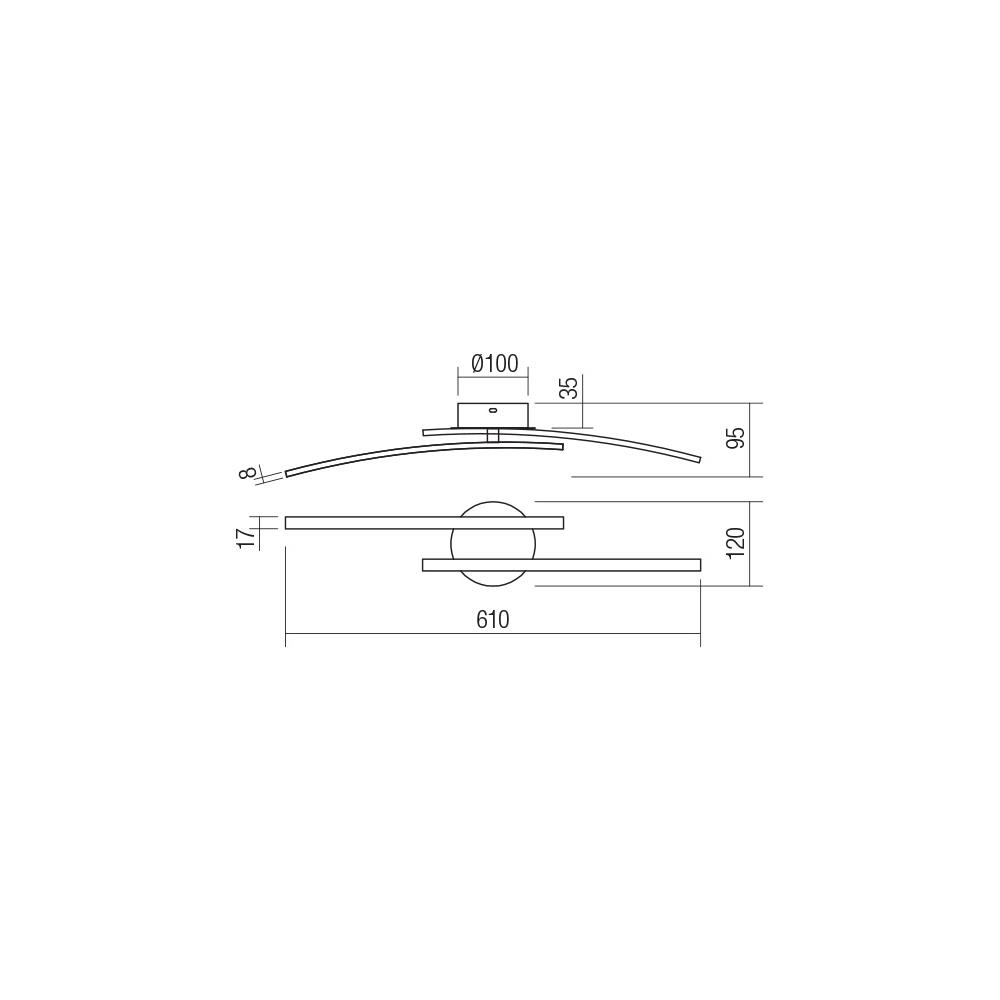 01-2964 Аплик/Плафон YUNO LED 14W 4000K MBR Smarter_small