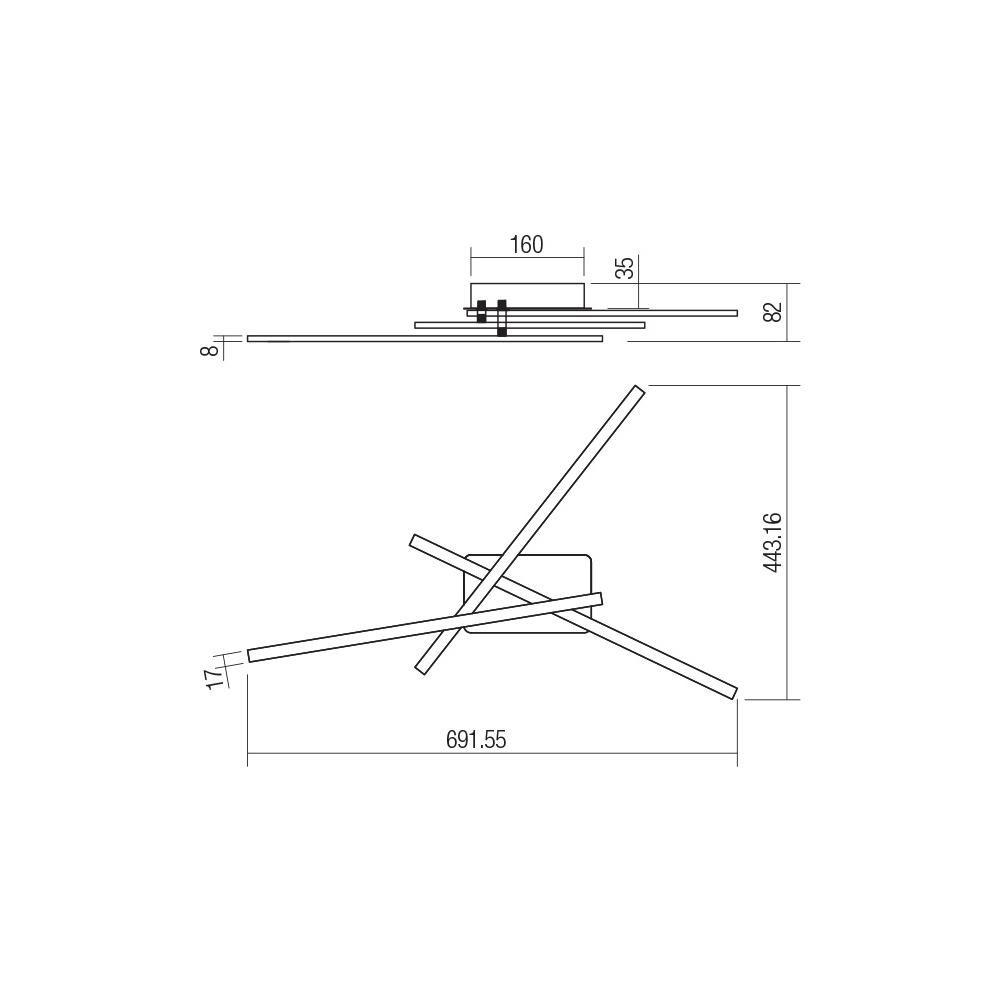 01-2966 Аплик/Плафон YUNO LED 26W 4000K SWH Smarter_small