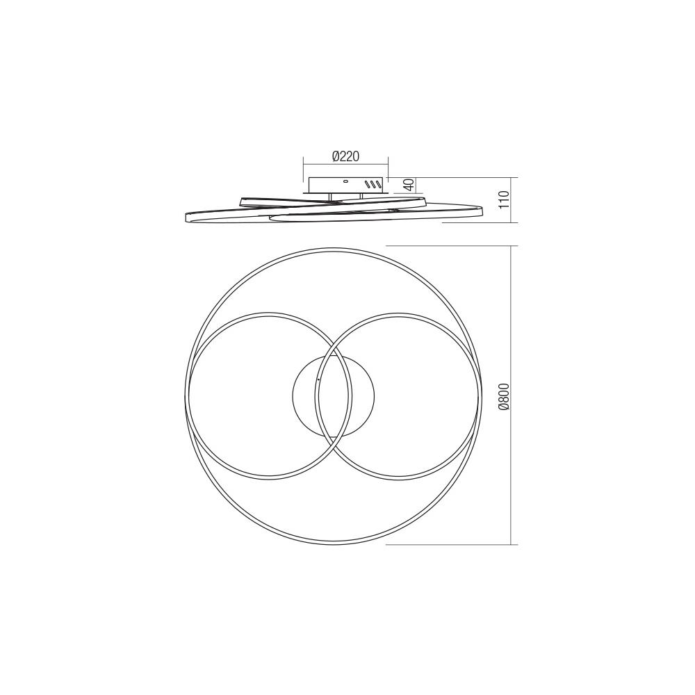 01-2975 Плафониера CENTRIX PL LED 92W 3000K SBK Smarter_small