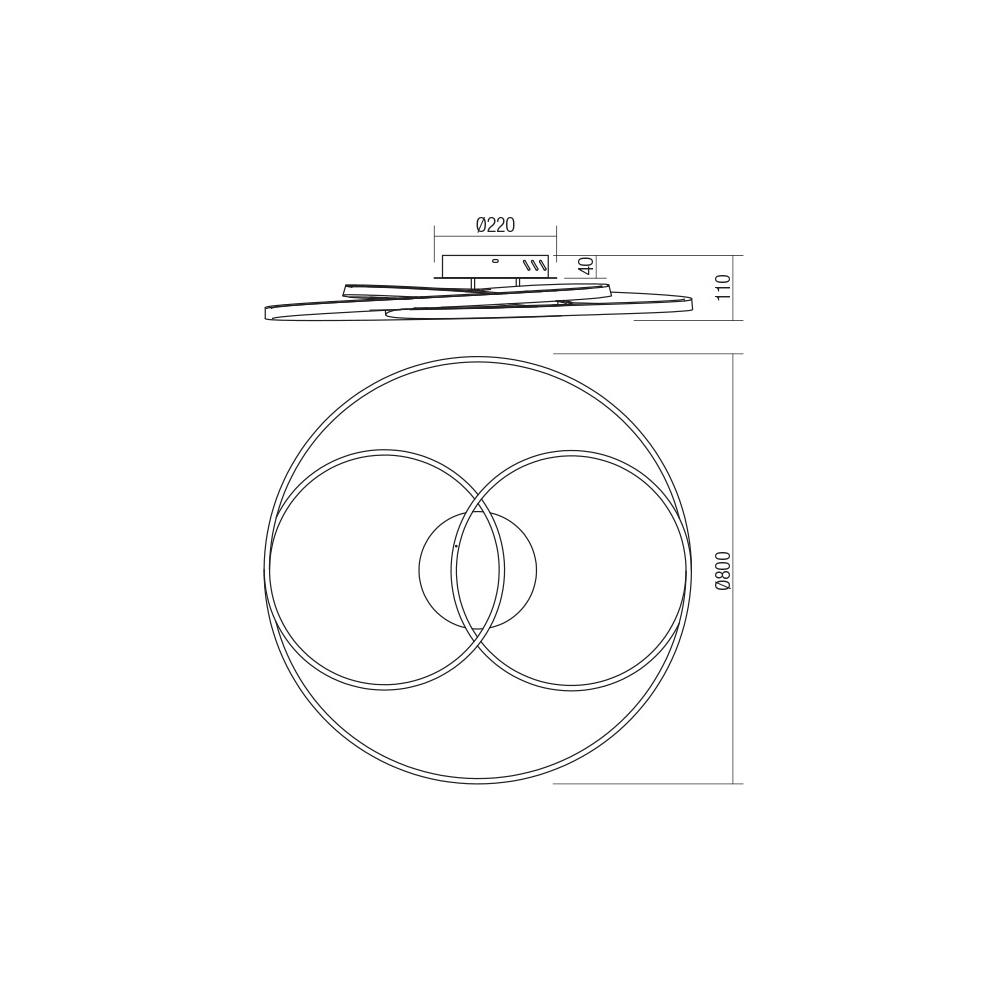 01-2976 Плафониера CENTRIX PL LED 92W 4000K SBK Smarter_small