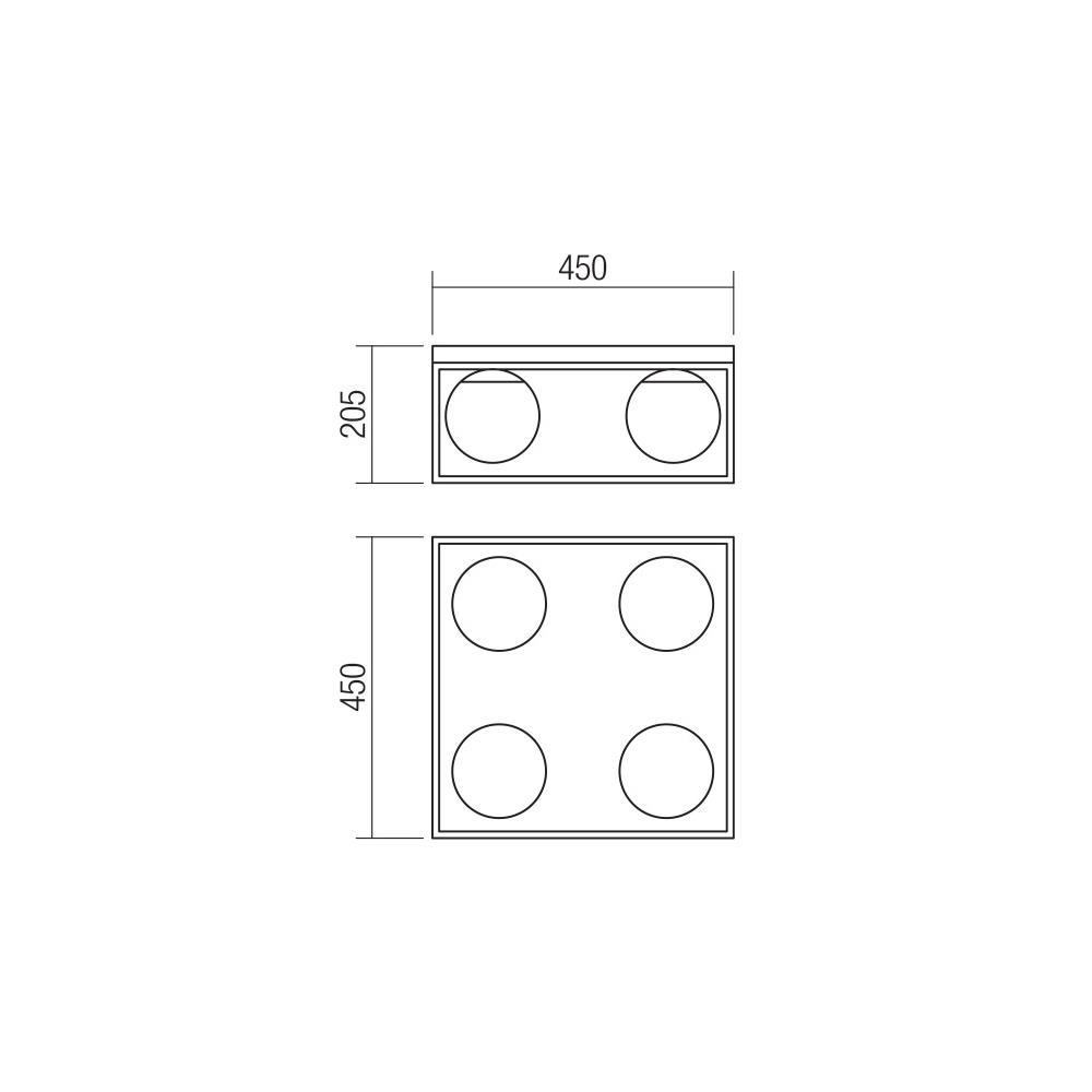01-3055 Плафониера ZODIAC PL 4x28W E14 Smarter_small