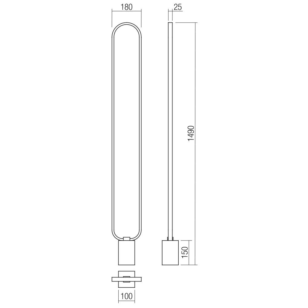 01-3063 Лампион ADO LAMP LED 24W 3000K SBK Smarter_small