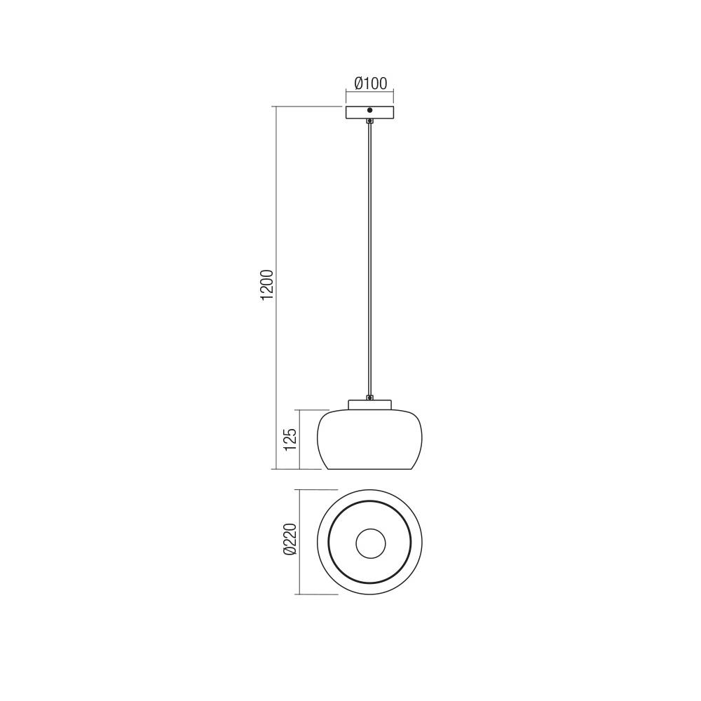 01-3066 Пендел CROMA SU 1x42W E27 BLACK/SMOKEY Smarter_small