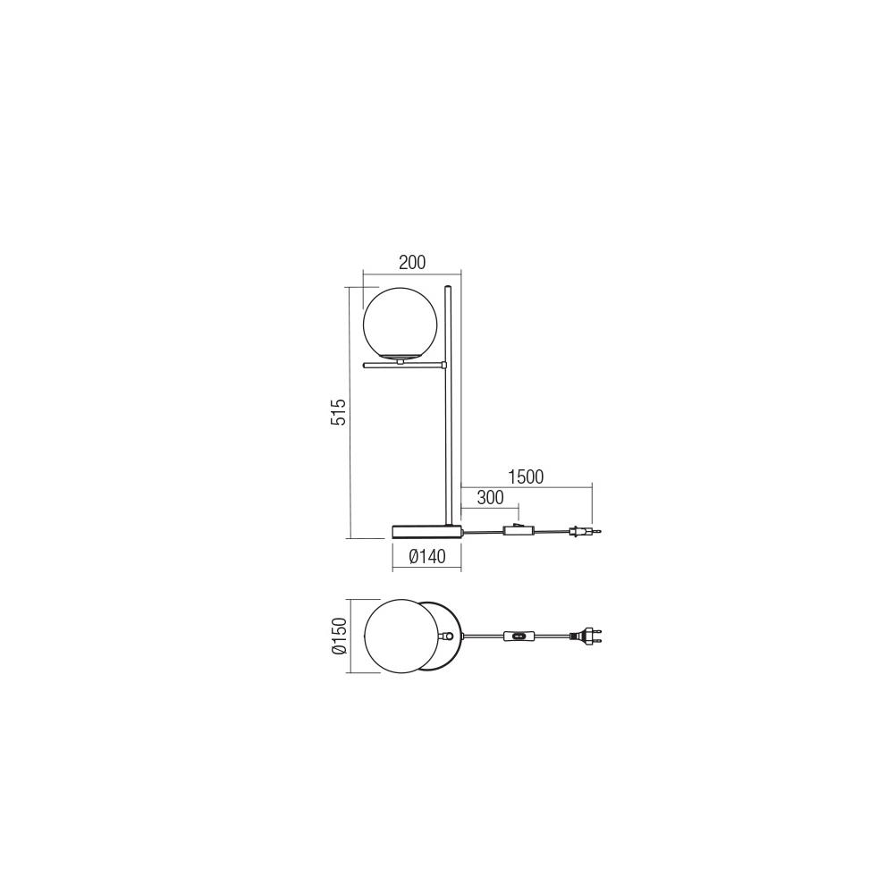 01-3073 Настолна лампа BOLDY VE 1x28W E14 BLACK/SMOKEY Smarter_small