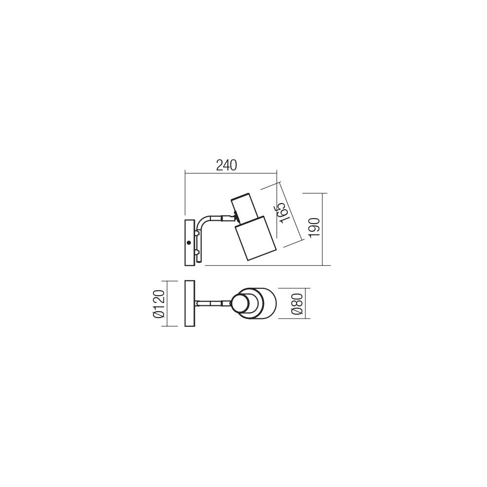 01-3079 Аплик AURUM 1x15W E27 BLACK/ANTIQUE BRASS Smarter_small