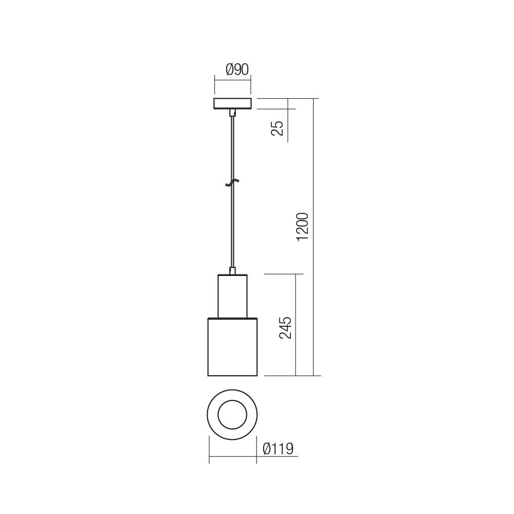 01-3080 Пендел AURUM SU 1x15W E27 BLACK/ANTIQUE BRASS Smarter_small