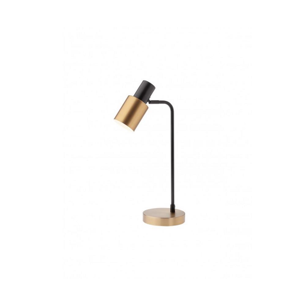 01-3081 Настолна лампа AURUM VE 1x15W E27 BLACK/ANTIQUE BRASS Smarter