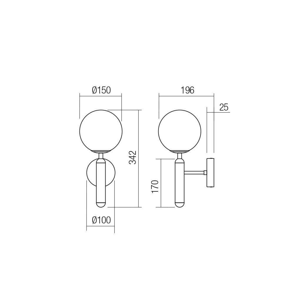 01-3126 Аплик HAIKU AP 1X28W E14 BRASS Smarter_small