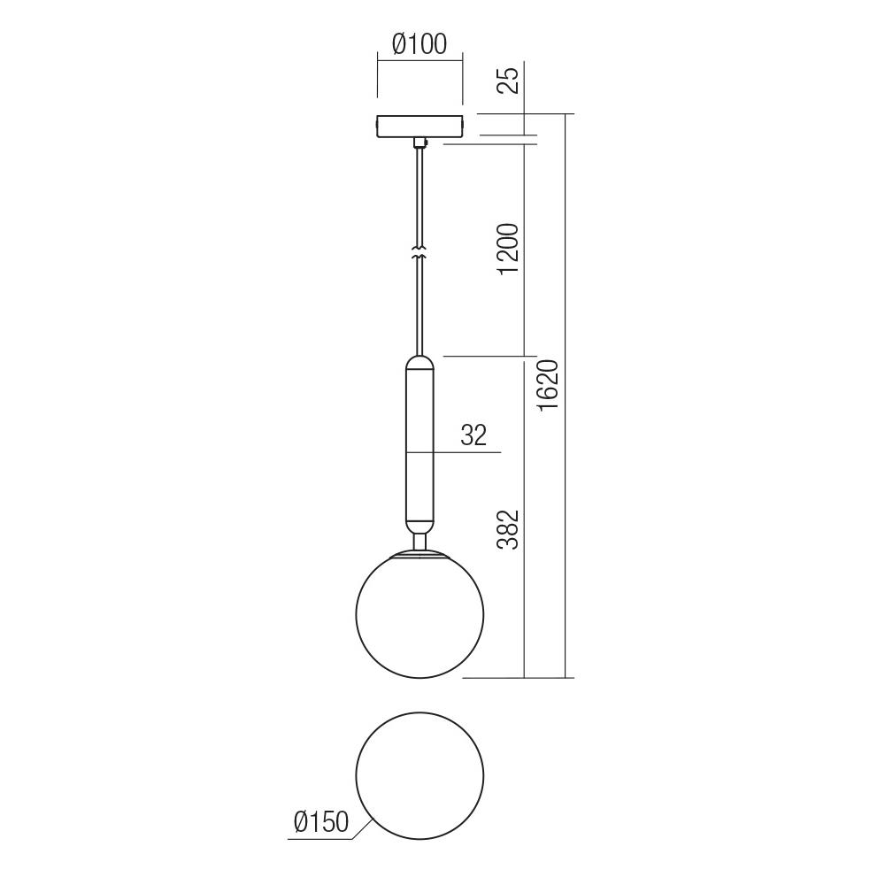 01-3131 Пендел HAIKU SU 1X28W E14  BK Smarter_small