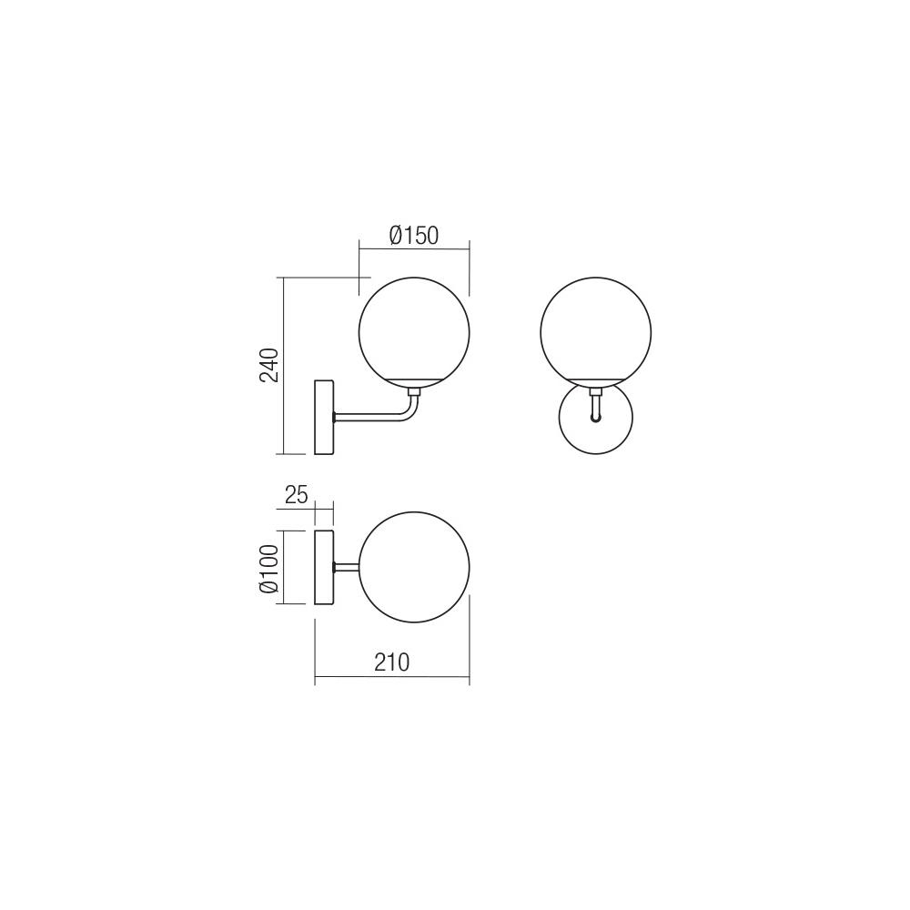 01-3147 Аплик BOWLING 1X42W E27 GD Smarter_small