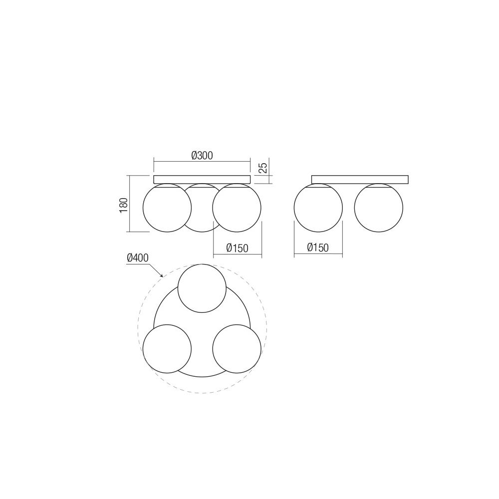 01-3149 Плафон BOWLING 3X42W D400 E27 GD Smarter_small