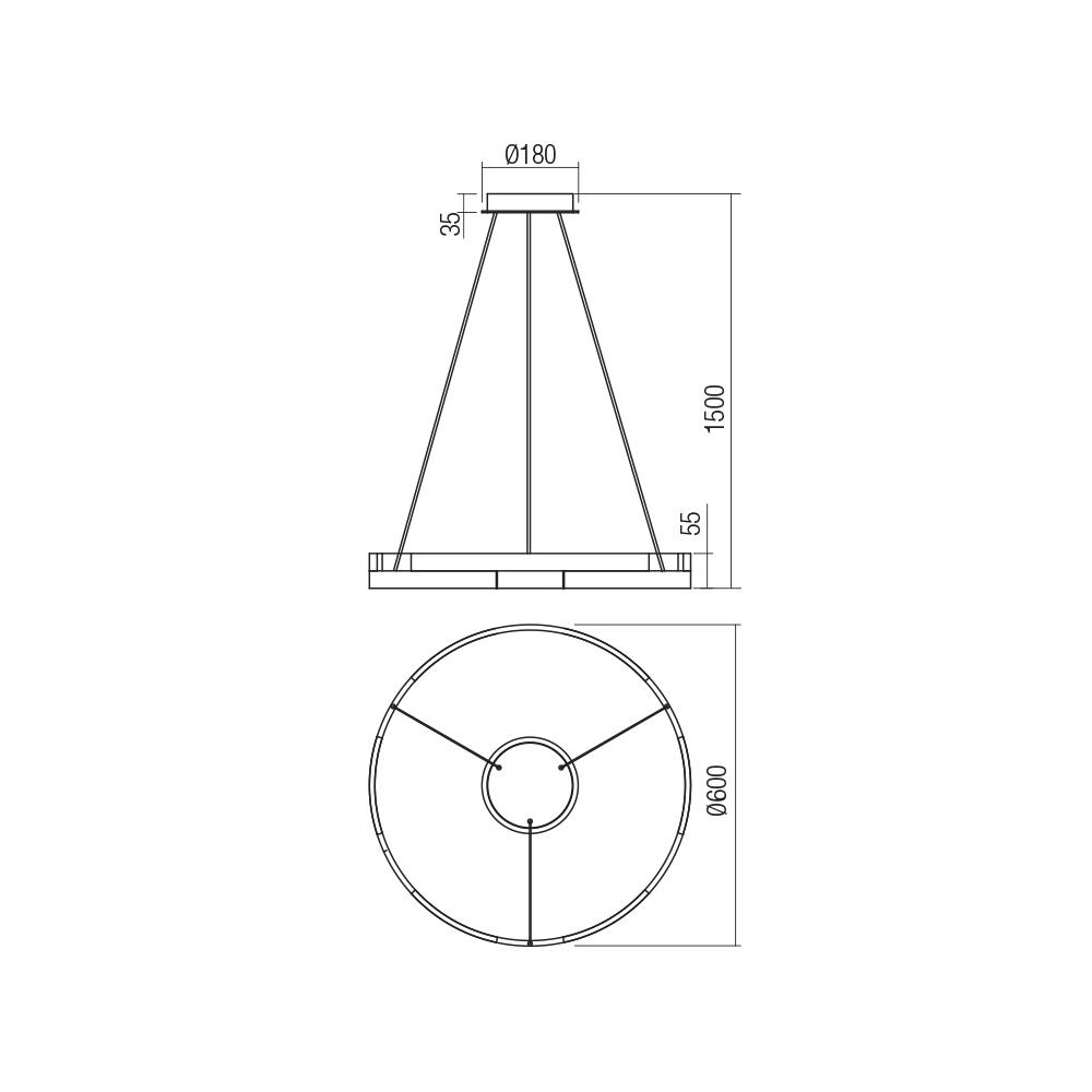 01-3172 Полилей CASTLE SU LED 36W 3000K D600 GD Smarter_small