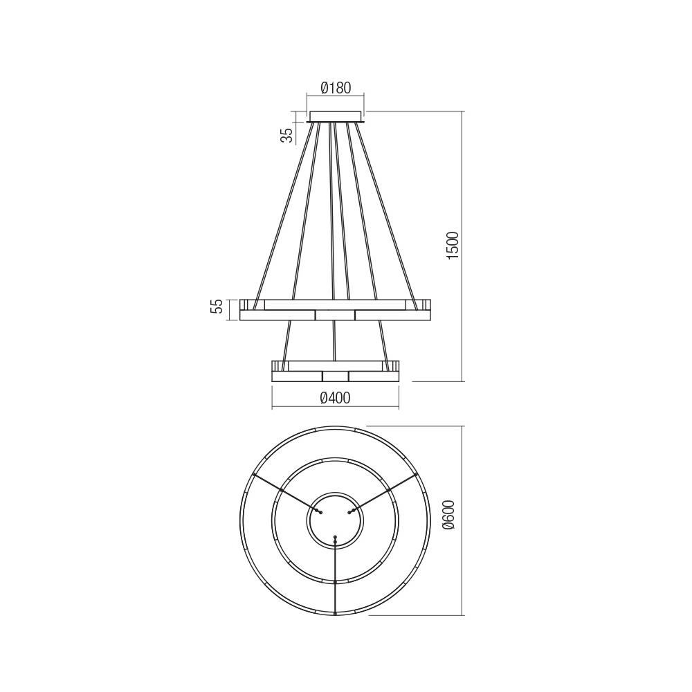 01-3178 Полилей CASTLE SU LED 60W 3000K D600+400 GD Smarter_small