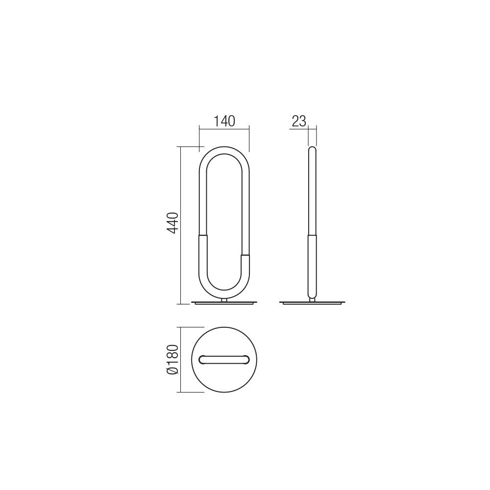 01-3185 Настолна лампа LATIUM VE LED 9W 3000K BRASS Smarter_small