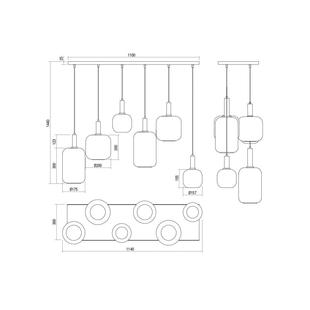 01-3215 Полилей BRINA SU 6X23W E27 Smarter_small
