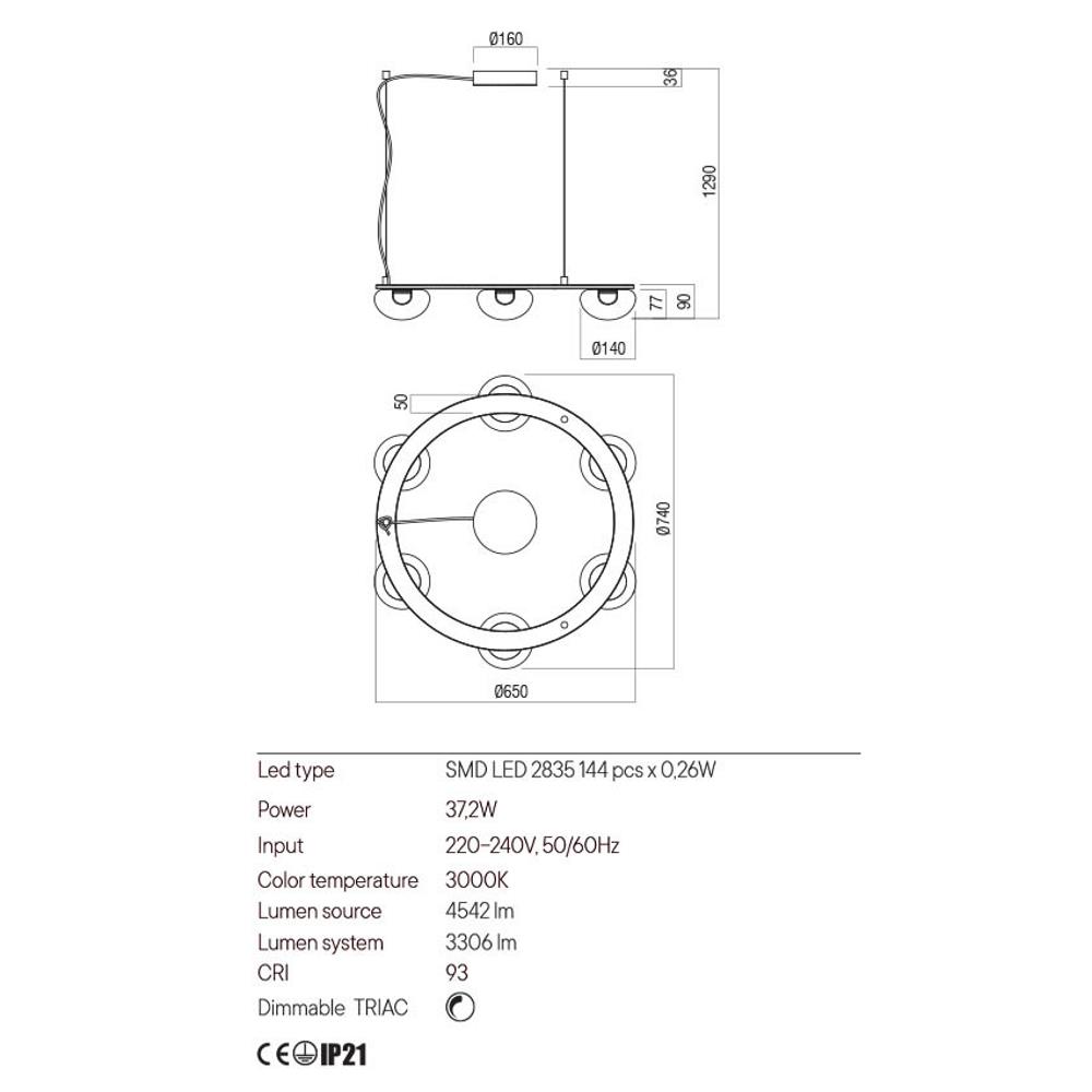 01-3248 SINCLAIR SU LED 37.2W 3000K BK Полилей, Redo_small