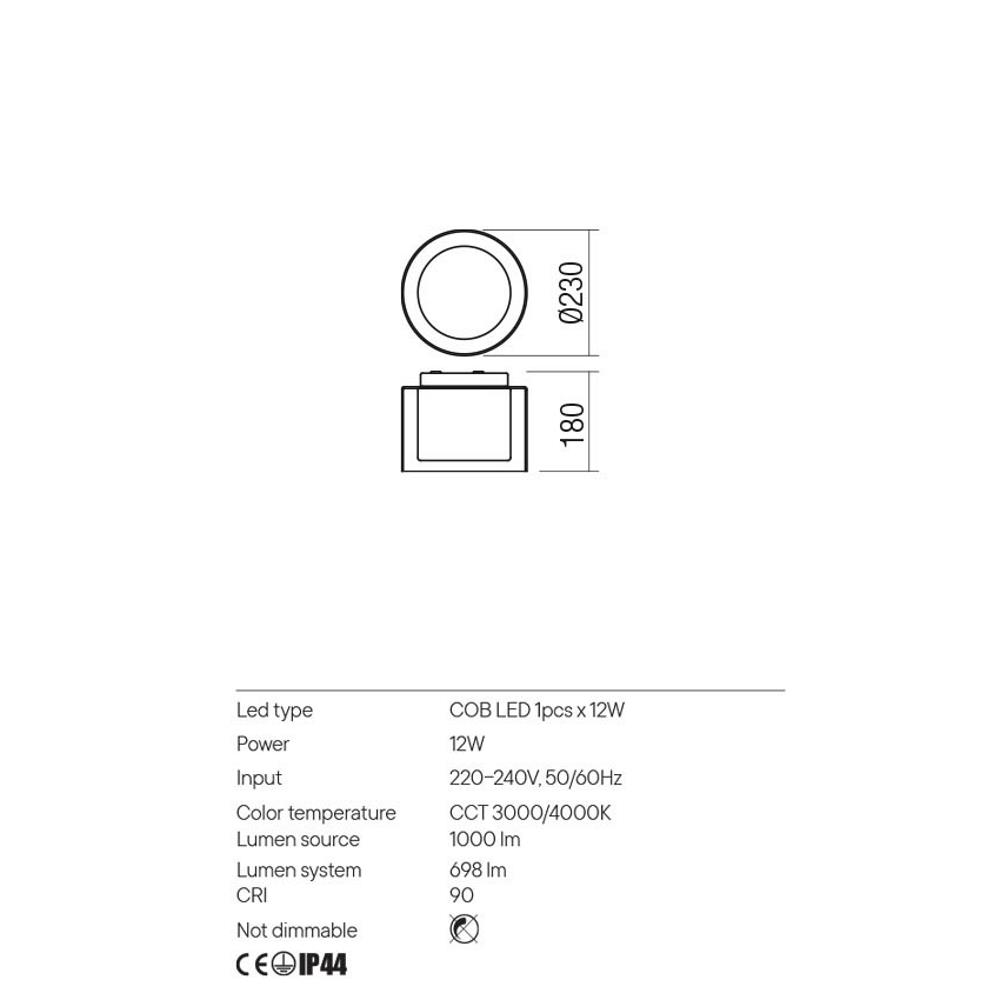 01-3286 Плафониера NAJI 1x12W COB CH D230, Redo_small