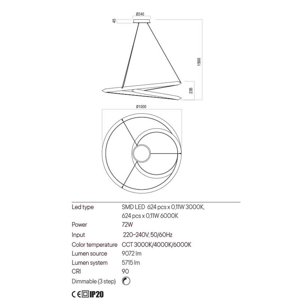 01-3379 STORM SU LED 72W CCT WH Полилей, Redo_small