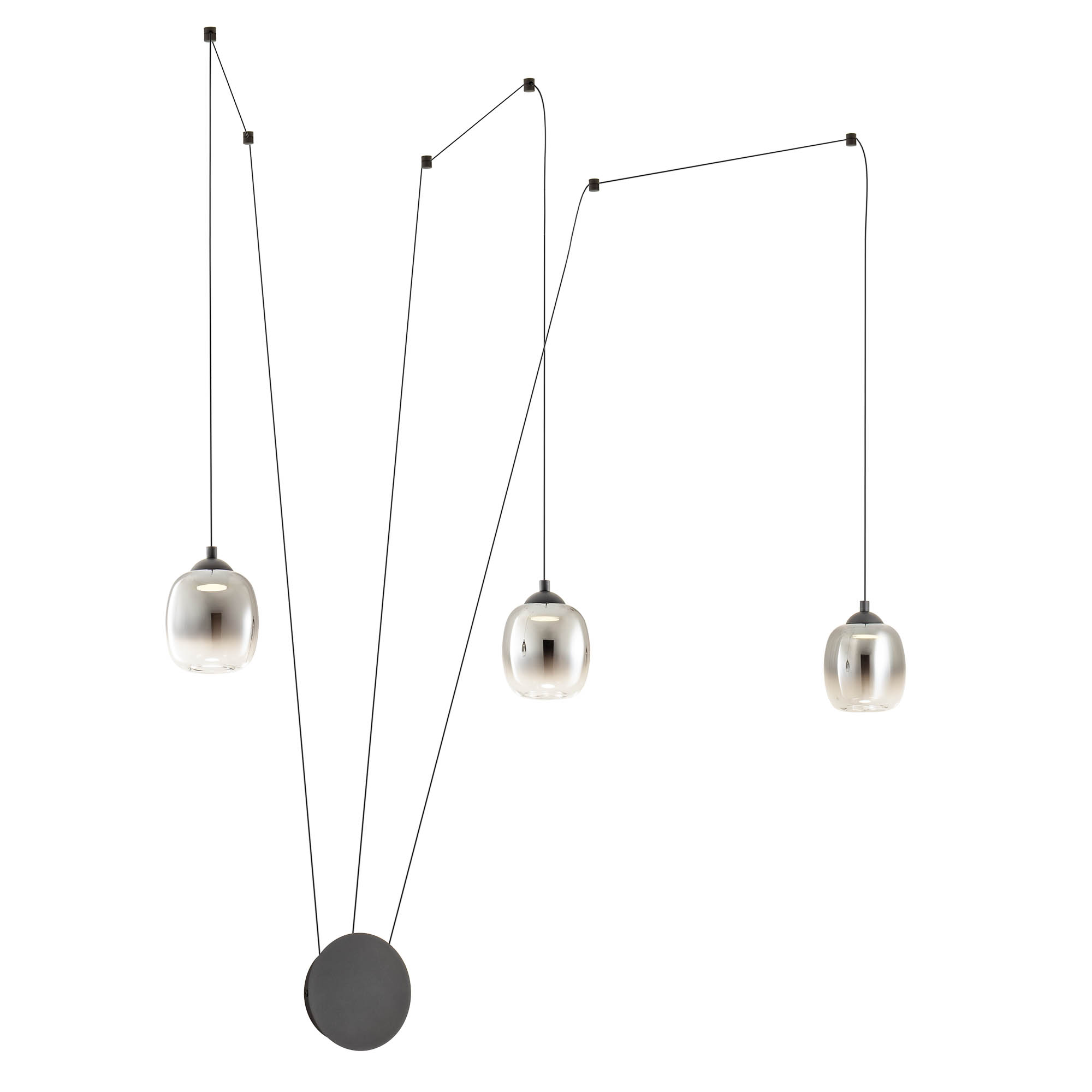 01-3485 Аплик KHADI, SMD LED 16,5W 3000K 920 lm, димируем, Sand Black/Gradient Smoke, Redo_small