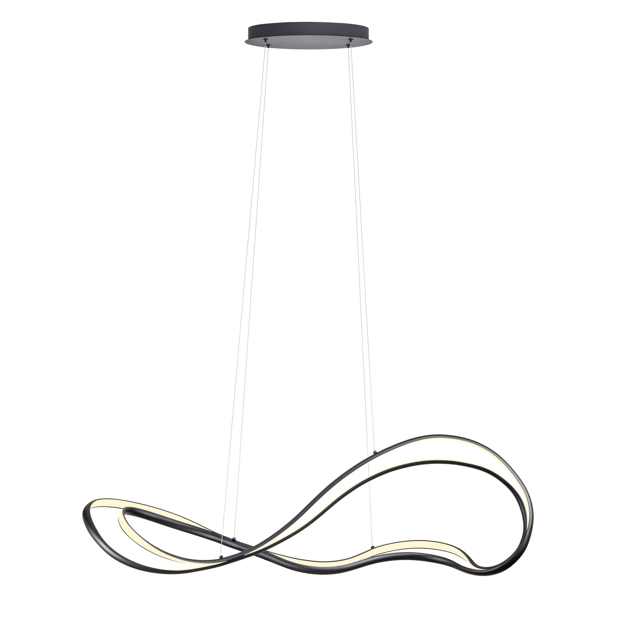 01-3599 Осветително тяло Tempest, SMD LED 58W 3000K 4060lm, Sand black, Redo