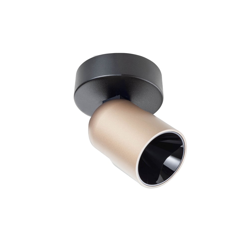 01-3669 Спот Kobe COB LED 1x7W, 3000K, Matt Black/Silver Coffee, GTV