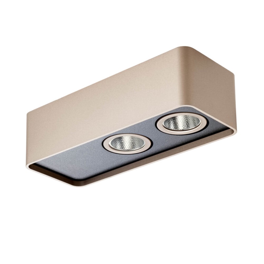 01-4231 Плафониера Yuki, COB LED 2x4.5W 2700K Triac, 180 мм, Silver Coffee, Redo_small