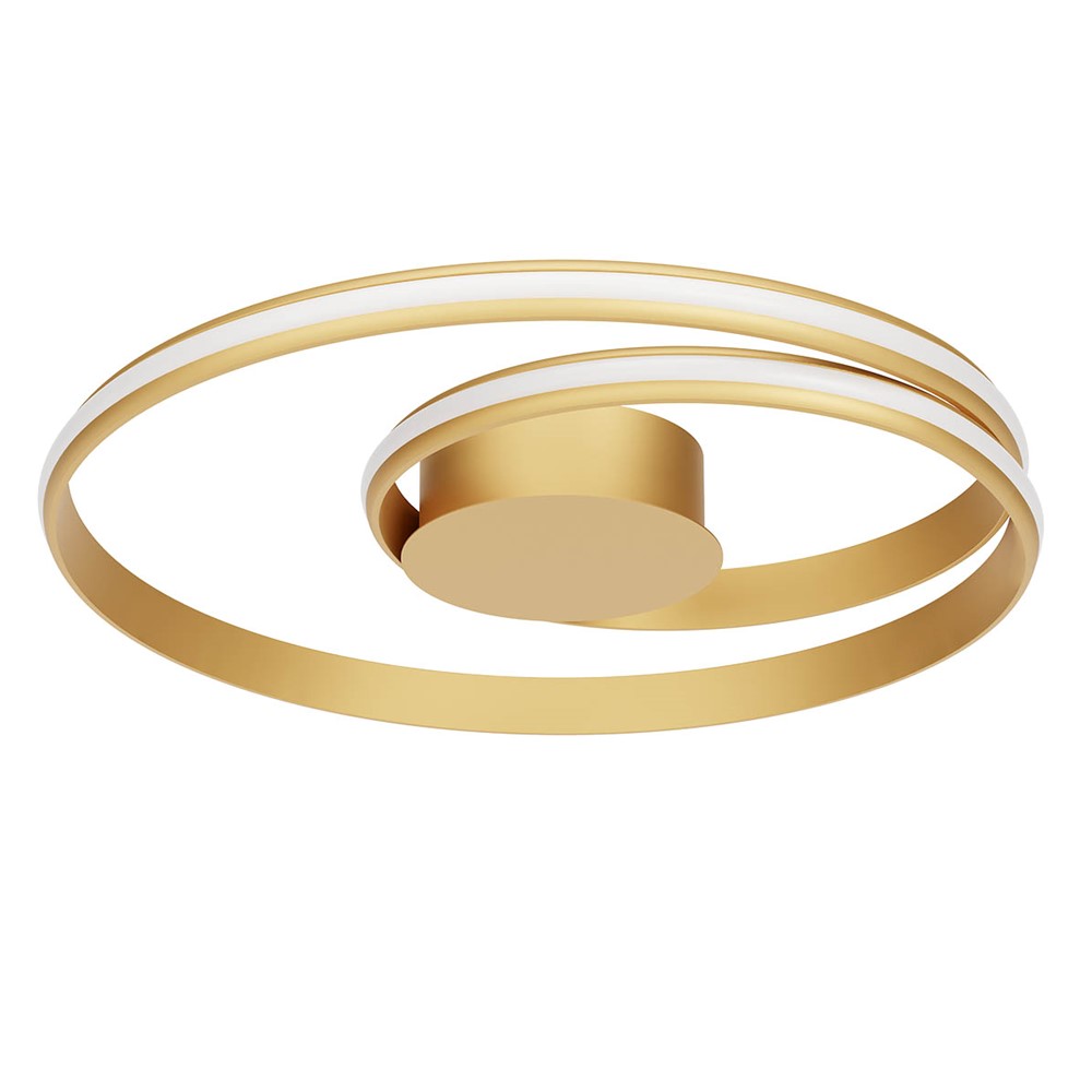 01-4358 Плафониера TORSION, SMD LED 40W 2700-4000K, Matt Gold, Redo