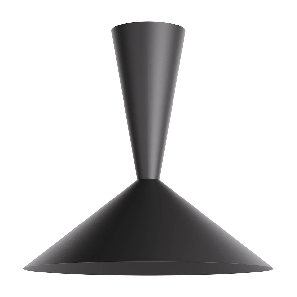 01-4584 Плафониера KONOS, E27 1x42W, 230V, 50Hz, Ø650мм, matt black, Redo
