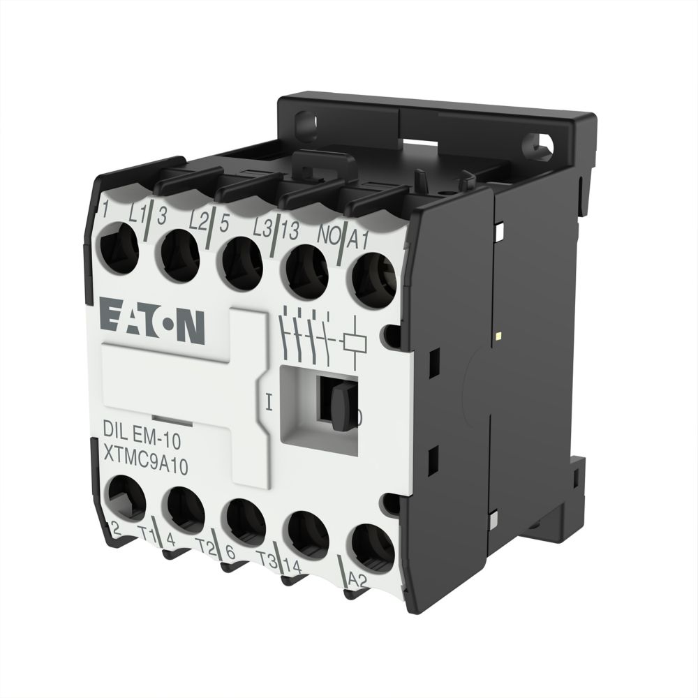 010032 DILEM-10(240V50HZ) - Контактор  4kW, 3P+1NO, 400V AC, Eaton