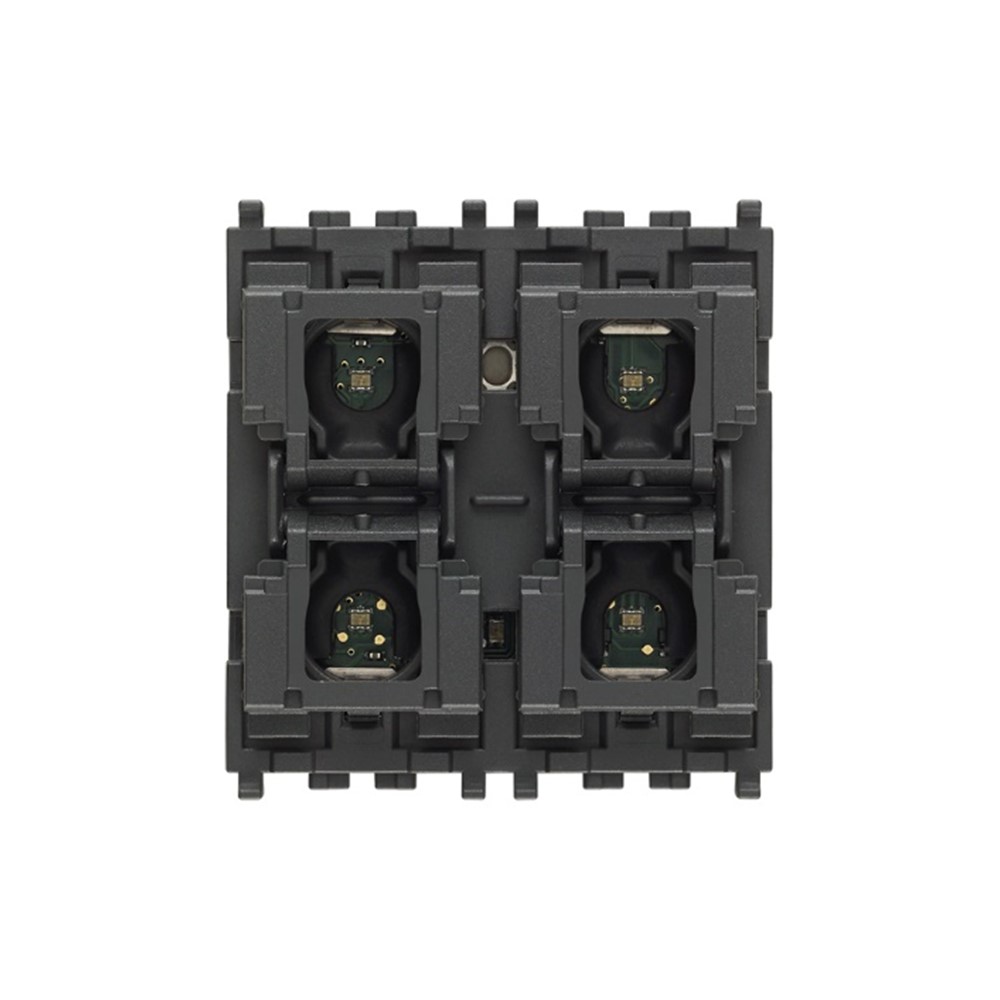 01480 Контролен механизъм с 4 бутона, 2M, за системи за домашна автоматизация, за интеграция в системата By-me Plus, Vimar_small