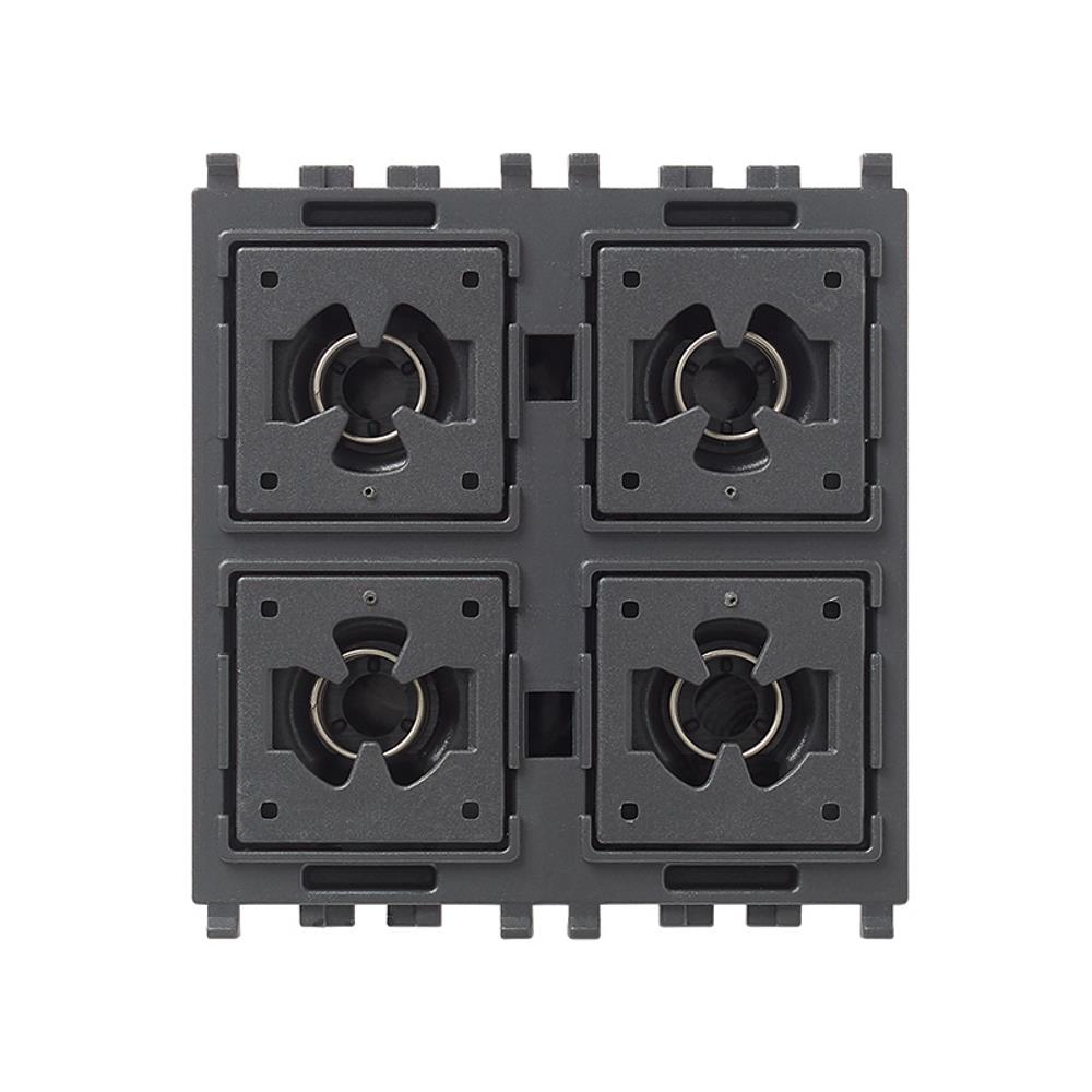 01580.AX 4-бутонен механизъм KNX EIKON, 1p, NO, 10А, 2М, Vimar