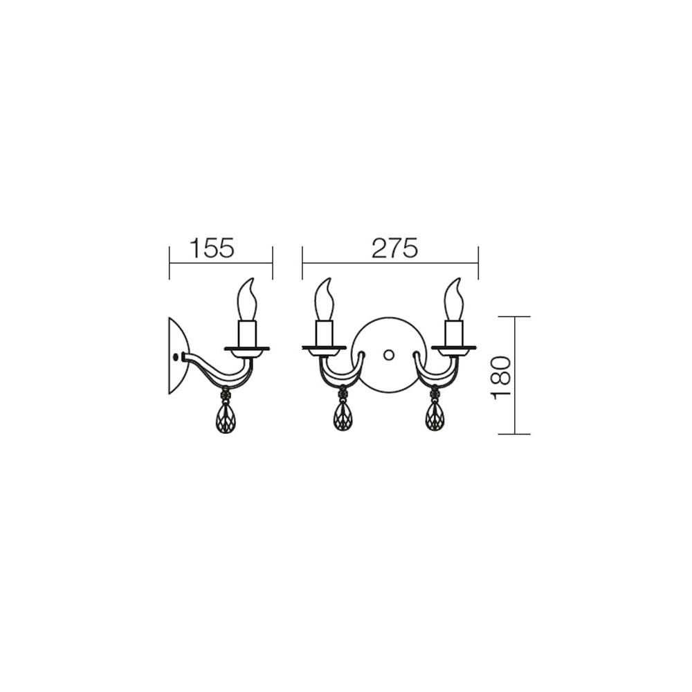 02-710 Аплик FABIOLA, 2X27W, E14, Smarter_small