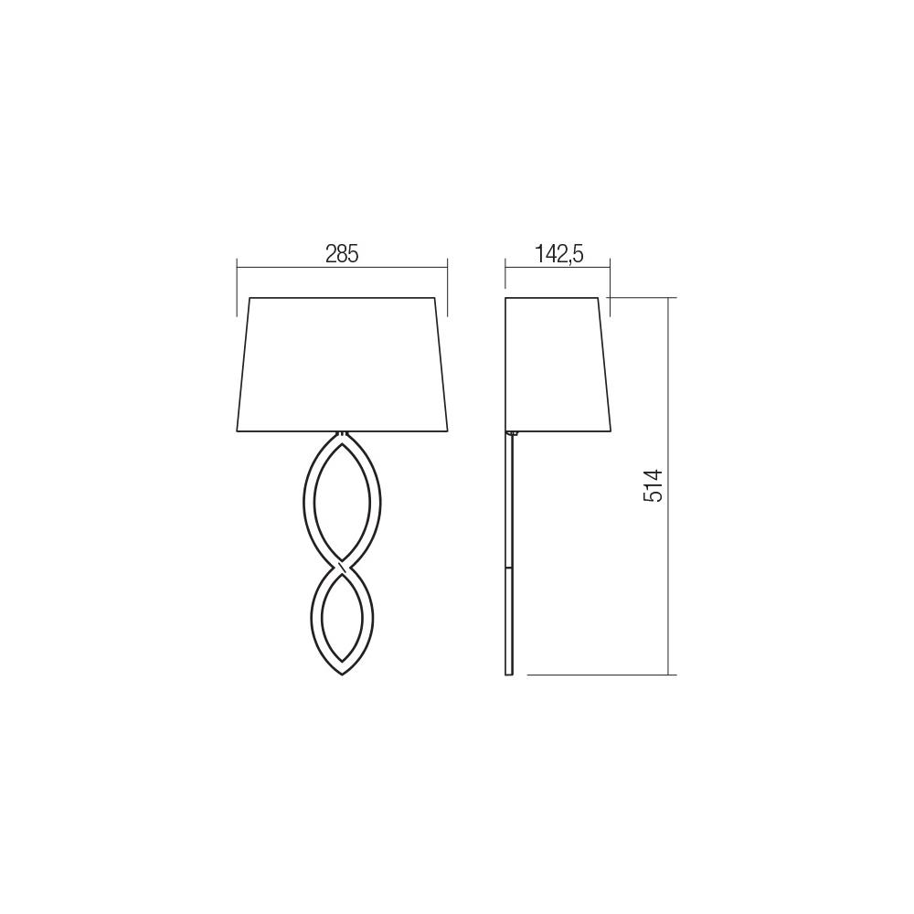 02-985 Аплик SIDRA AP E27  1X42W GD Smarter_small