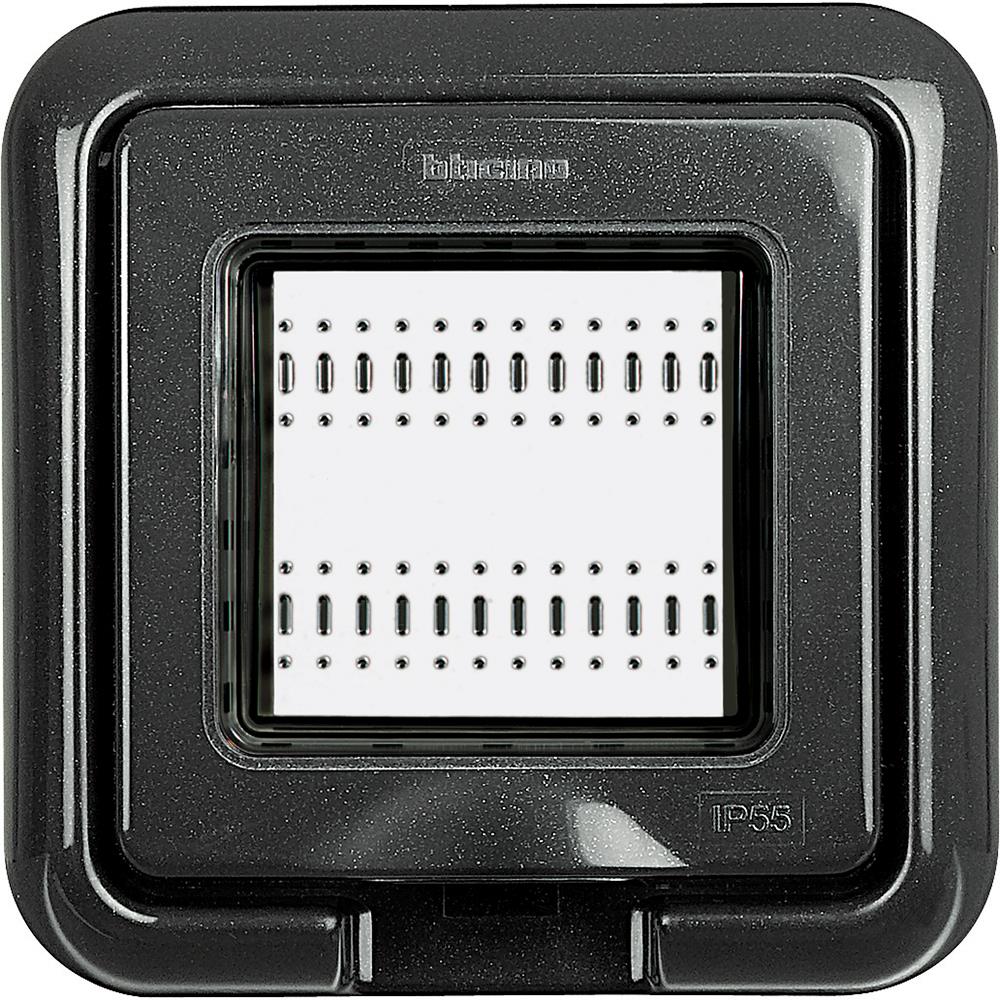 24602L Капак IP55 IDROBOX 2M  Living Light - антрацит Bticino_small