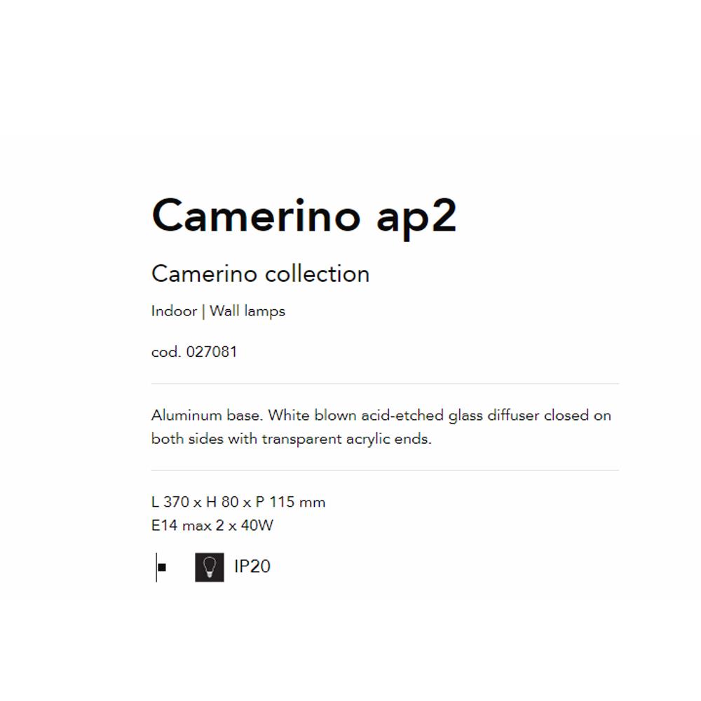 027081 Camerino Аплик, E14 max2x40W, IP20, Ideal Lux_small